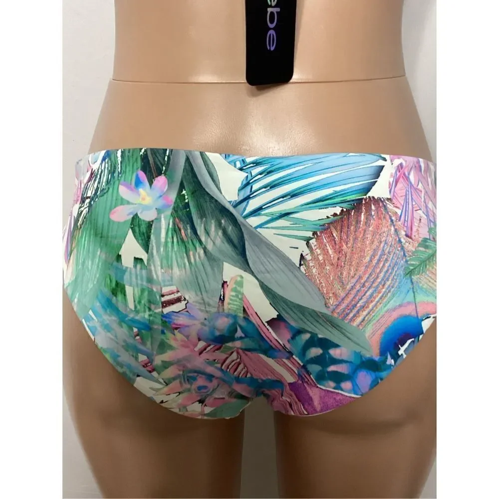 New BEBE tropical floral bikini set. Large. Retails $135